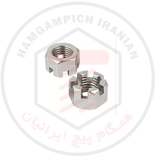 مهره چاکدار DIN 935